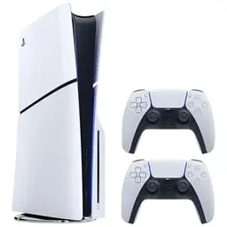 Ігрова приставка Sony PlayStation 5 Slim з Blu-ray приводом + додатковий джойстик DualSense White
