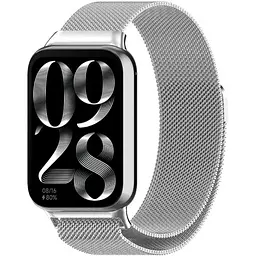 Ремінець DK CDK для Xiaomi Mi Smart Band 9 Pro Metal Milanese Loop Magnetic (017123) (silver) - мініатюра 2