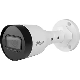IP камера Dahua DH-IPC-HFW1431S1 (2.8мм), White, 4 Мп, 1/2.9" CMOS, 2560x1440, f=2.8 мм, ІЧ підсвічування до 30 м, LAN з PoE, IP67, -40°C ~ +62°C H.265+ / Smart H.264+