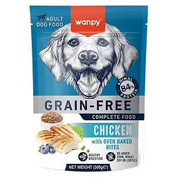 Сухий корм для собак Wanpy Adult Dog Grain Free Chicken Ванпі беззерновий з куркою 500г