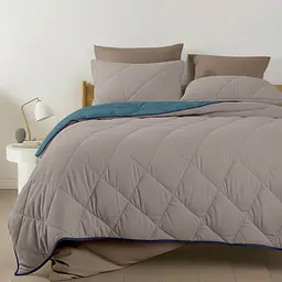 Покривало стьобане двостороннє Cosas Ocean Sand CS4 110х140 см (Blanket_68Sky_84Quartz_kt_87DarkBlue_110х140) - мініатюра 8
