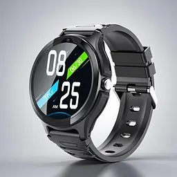 Круглий дитячий смарт годинник F03 з GPS, SIM-карткою, Wi-Fi, кнопкою SOS та функцією прослуховування Чорний  - мініатюра 3