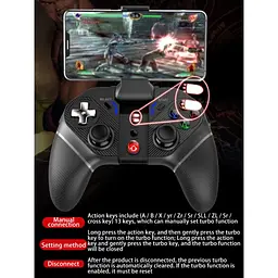 Геймпад джойстик iPega PG-9220 Bluetooth black (48439) - мініатюра 7