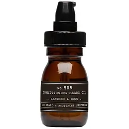 Олія для бороди Depot Beard & Moustache Specifics 505 Beard Oil Leather & Wood 30 мл аромат шкіри та дерева - мініатюра 2