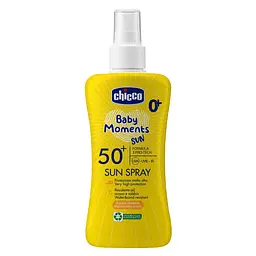 Молочко - спрей сонцезахисне Chicco Baby Moments Sun SPF 50+ 150 мл (12726.00)