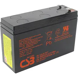 Акумулятор CSB AGM 12V (12V/6.5Ah/78Wh) (HR1224W) [112294] - мініатюра 2