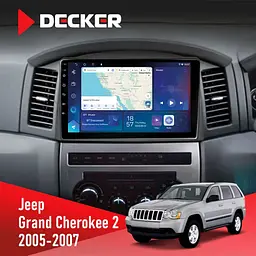 Штатна магнітола Jeep Grand Cherokee 2005-2007 Big Screen Decker D10-007 4x64, DSP, 360, 4G Decker (НФ-00008810)