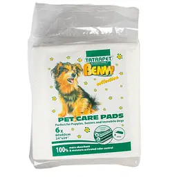 Пелюшки для собак TatraPet Benny, 60×60 см, 6 шт