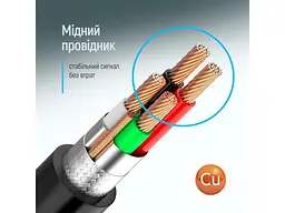 Кабель ColorWay USB2.0 AM/AМ 1м Black (CW-CBUU071-BK) - мініатюра 8