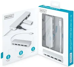 Digitus Хаб USB-C > 4xUSB-A/USB-C - мініатюра 9