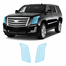 Антигравійна захисна бронеплівка за лекалами для Cadillac Escalade IV 2015-2020 - оптика (фари та ПТФ)
