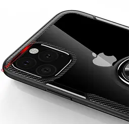 Чехол Primolux Ring Magnetic Stand для Apple iPhone 11 Pro Black - мініатюра 4