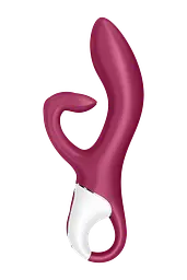 Вібратор-кролик Satisfyer Embrace me, 21.6х4.6 см бордо - мініатюра 3