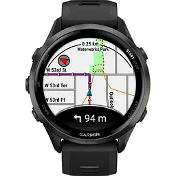 Смарт-годинник Garmin Forerunner 970 Carbon Grey DLC Titanium with Black Case and Black/Translucent Whitestone Band (010-02969-10) [137229] - мініатюра 8