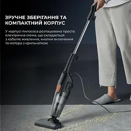 Ручний пилосос Deerma Corded Hand Stick Vacuum Cleaner (DX115C) - мініатюра 7
