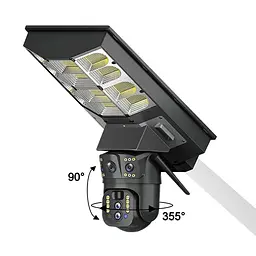IP PTZ-відеокамера автономна з 4G, прожектором та сонячною панеллю 3Mp+3Mp+3Mp Light Vision VLC-1030IG10ZL/2C (Lamp+Solar) f=4mm, на акумуляторних батареях (75-00289) - мініатюра 7