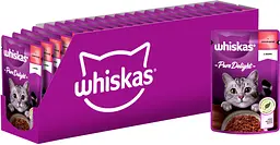 Вологий корм для котів Whiskas AMMP з яловичиною в желе 2.38 кг (28 шт. х 85 г) - мініатюра 2
