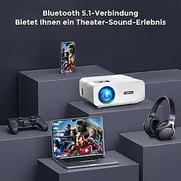 Проектор Giaomar ‎C12 Full HD Wi-Fi Bluetooth - мініатюра 2