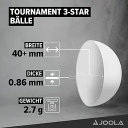 М'ячі для настільного тенісу Joola Tournament 40+ 12 шт. (44322) - мініатюра 2
