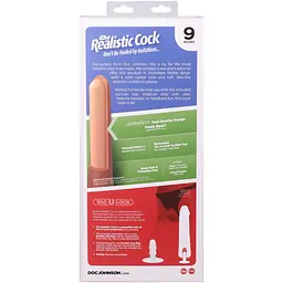 Фалоімітатор Doc Johnson The Realistic Cock ULTRASKYN 9 Inch with Balls, 22.9 см - мініатюра 11