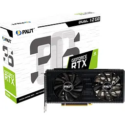 Відеокарта Palit RTX3060-DUAL (NE63060019K9-190AD) б/в - мініатюра 2