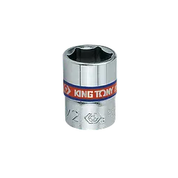 Головка торцева хромована 1/4" KING TONY, 1/2", (6 гран.)