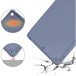 Чохол-книжка BeCover Tri Fold Soft TPU Silicone для Apple iPad Air 4 10.9 2020/2021 Purple (706873) - мініатюра 4