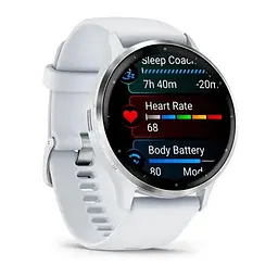 Смарт-годинник Garmin Venu 3 Slate S. Steel Bezel w. Black Case and S. Band (010-02784-00) - мініатюра 2