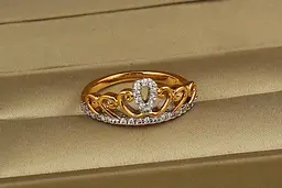 Кільце Xuping Jewelry маленька принцеса р 17 золотисте - мініатюра 3