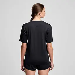 Футболка Saucony W Stopwatch Short Sleeve Black M (1097-SAW800484-BK M) - мініатюра 2