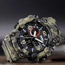 Наручний годинник чоловічий 1520CMGN Green Camo. Skmei acs0030702 - мініатюра 4