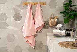 Рушник махровий Ardesto Benefit 50х90 см 100% бавовна рожевий (ART2450SC)  - мініатюра 9