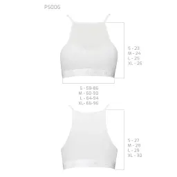 Спортивний топ із прозорою вставкою Passion PS006 TOP white L - мініатюра 3