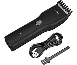 Машинка для стрижки Xiaomi Enchen Boost + Накидка + ножиці, Black, 5W, живлення від акумулятора, 1 насадка - мініатюра 3