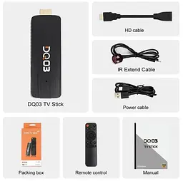 Смарт-ТВ-приставка Android SmartTV Box FDQ DQ-3 2/16 Гб 4K TV Stick - мініатюра 4