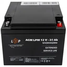 Акумулятор LogicPower AGM LPM 12V - 20 Ah під болт М5 - мініатюра 2