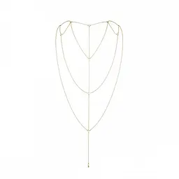Ланцюжок для спини, прикраса для тіла Bijoux Indiscrets Magnifique Back and Cleavage Chain (сріблястий)