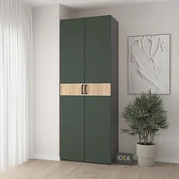 Шафа для одягу з двома штангами С-7.4 Антрацит/Камуфляж Idea