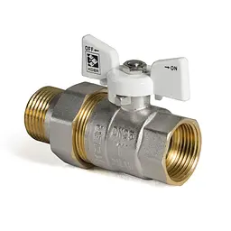Кран з американкою Koer 1" KR.227.W білий KR0098 - мініатюра 3