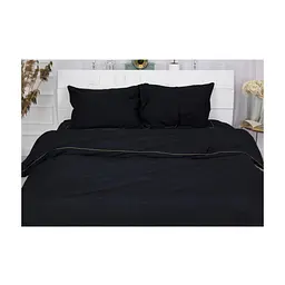 Постільна білизна MirSon Сатин Premium Corner Black Pearl 160x220 (2200001484344) - мініатюра 2