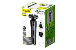 Електробритва чоловіча з насадками 3 в 1 акумуляторна роторна Maestro MR-678 800мАч 3 головки - мініатюра 3