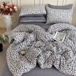 Постільна білизна євро з мусліну Colorful Home Print 3 22164 200х230 см