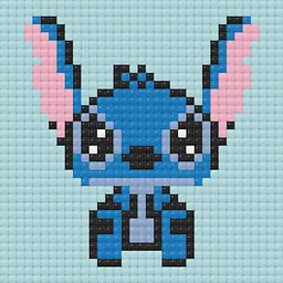 Алмазна мозаїка міні Ліло та Стіч Lilo & Stitch 10х10 см