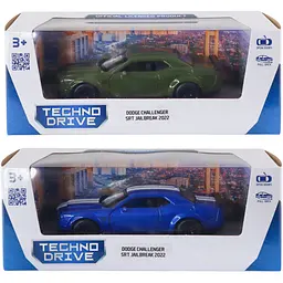 Автомодель TechnoDrive Dodge Challenger SRT Jailbreak 2022 синій зелений (250949)