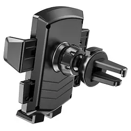 Холдер Hoco CA86 Davy one-button air outlet car holder Чорний - мініатюра 2