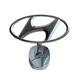 Емблема приціл на капот Hyundai Хром сплав на скотчі (Завод)