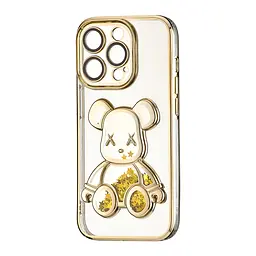 Чохол Shining Bear Case Protected Camera iPhone 14 Pro Gold