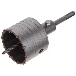 Свердлильна коронка по бетону SDS plus для перфоратора Intertool 75 мм