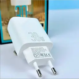 Зарядний пристрій Celebrat C-S1 PD30W + QC18W + Type-C Cable White - мініатюра 2