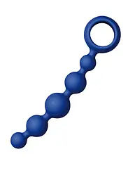 Анальний ланцюжок Joyballs Anal Wave Short 17.5 см (синій) - мініатюра 3